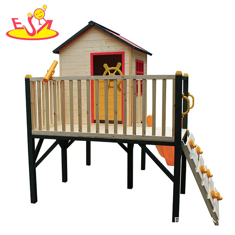 2021 New hottest outdoor wooden house toys for kids garden playing W01D080