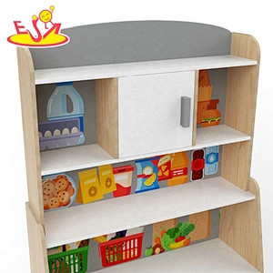 2021 Wholesale  wooden supermarket shelf for kids  W10A116B