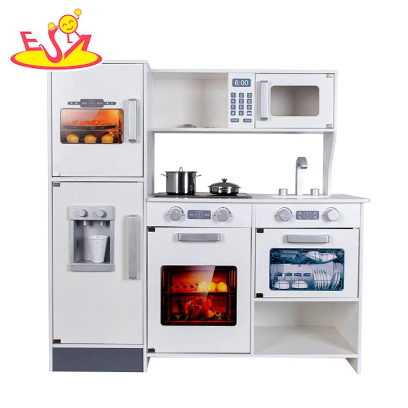 Hot sale Solid wood wooden kitchen for children  W10C616