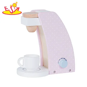Customize interesting wooden toy coffee machine for pretend play W10D259A