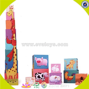 wholesale fashion kids geometric wooden blocks children geometric wooden blocks W13D086