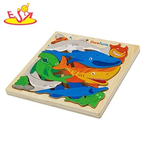 3D hot sale wooden Sharks puzzle W14D227