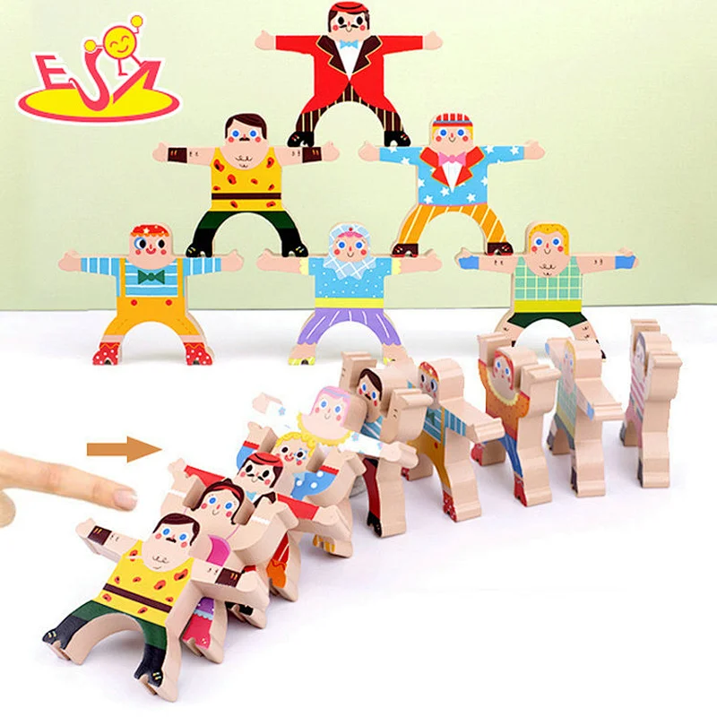 New fashion eduacational wooden balance block toys for baby W11F100