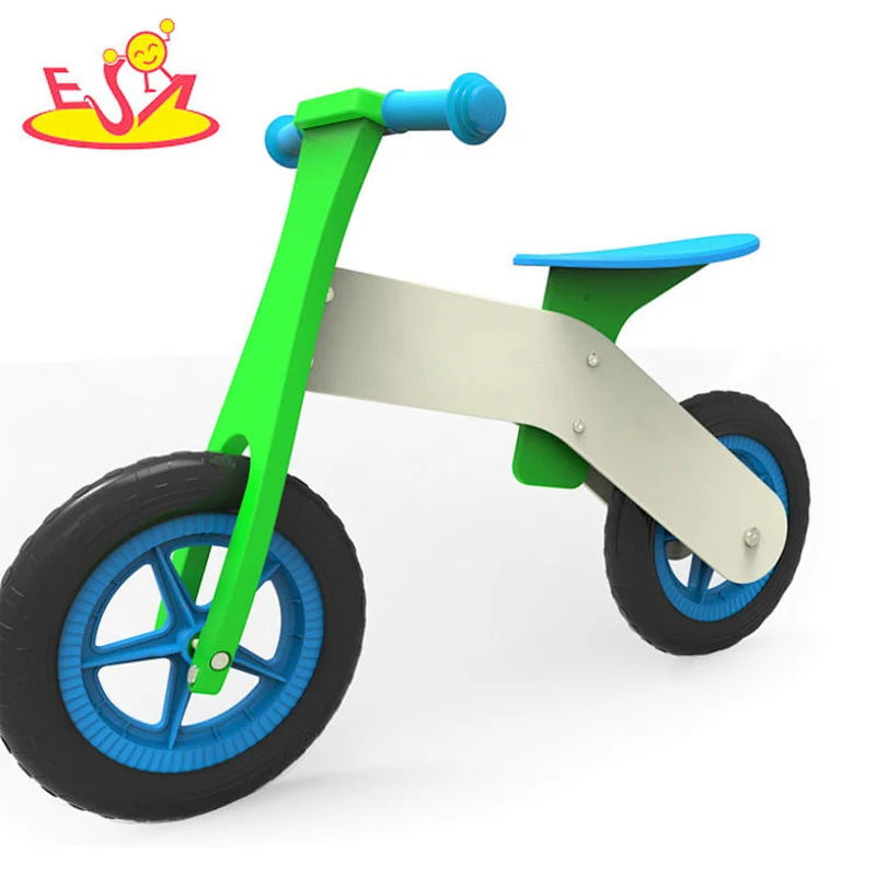 Wholesale blue  wooden balance bike for kids  W16C258