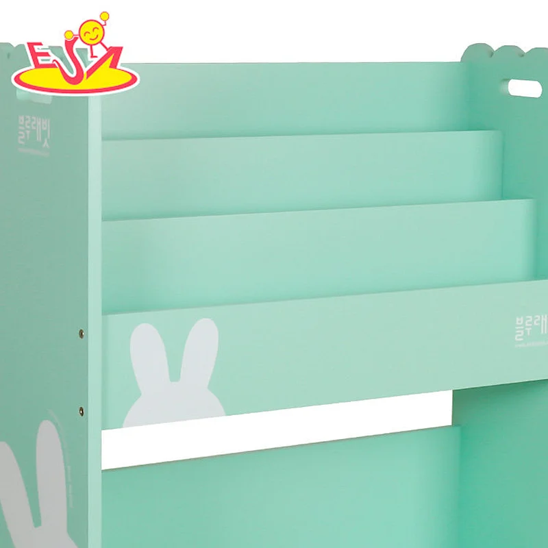 2021 New released green wooden storage shelf wooden kitchen wall shelf W08C319