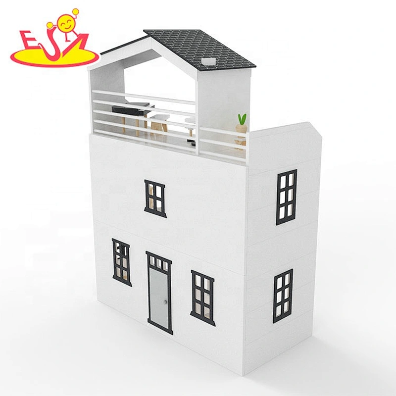 2021 new sale wood doll house  toys for pretend play  W06A404