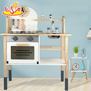 2021 Creative solid wood wooden kitchen for children W10C619