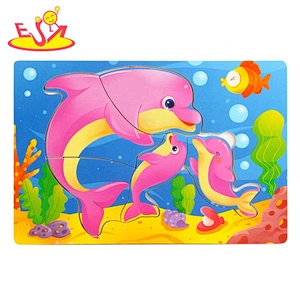 Top sale Wooden Coloring graffiti shape puzzle W14D225