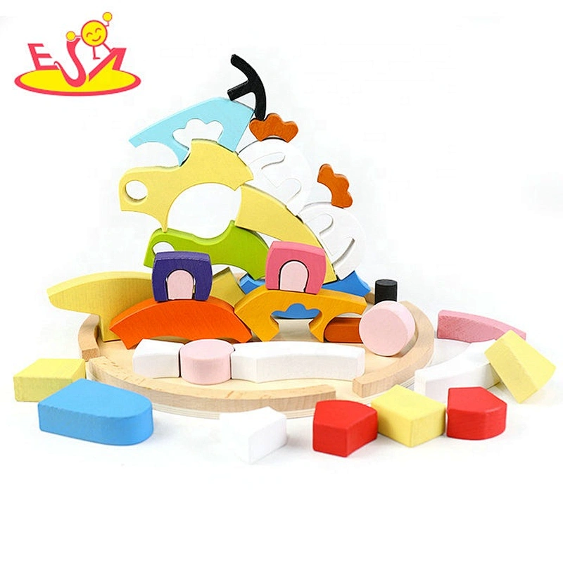 Hot sale Educational  Wooden building blocks toy for kis to explore W13A245