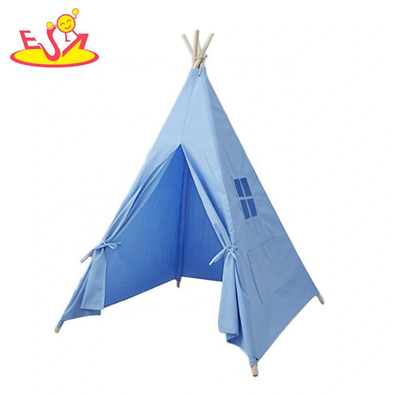 2021 Hot sale  foldable children play tents canvas playhouse toys for kids W08L045B