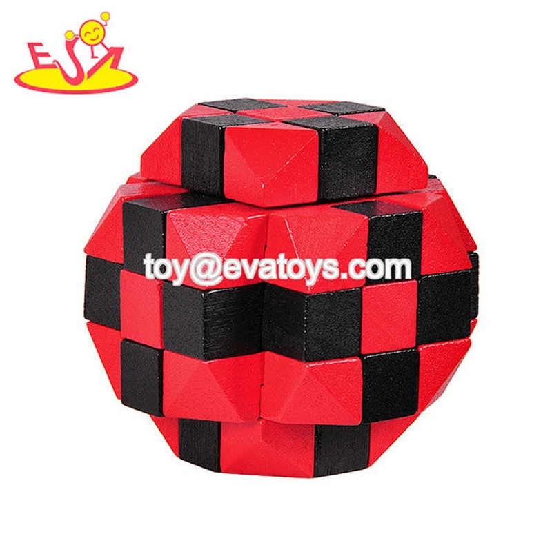 2021 New arrived fashion puzzle toy newest brain teaser wooden unlock toy for kids W11C075