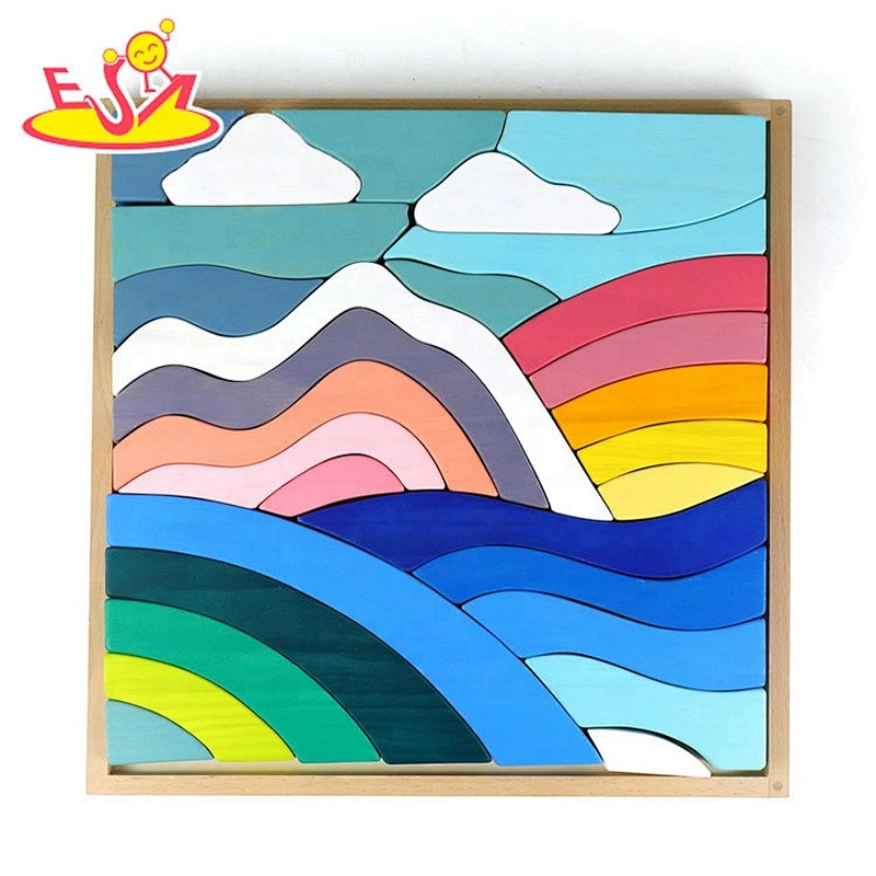 Solid wood New sale  educational Wooden puzzle W14A262
