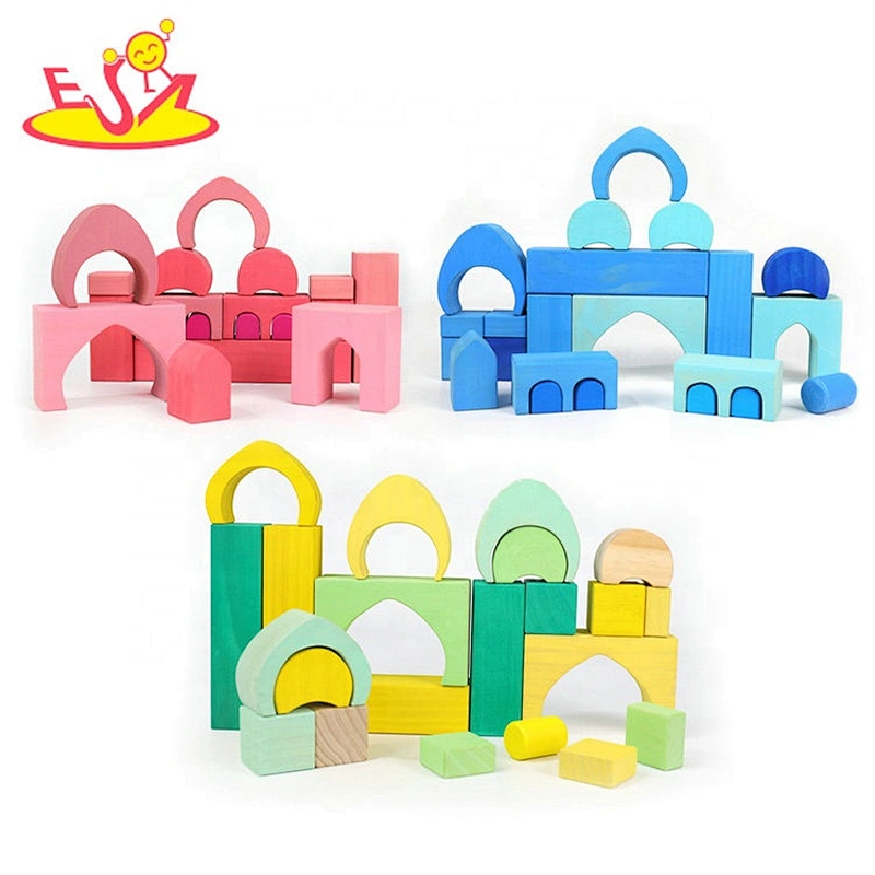 Hot sale Educational  Wooden building blocks toy for kis to explore W13A245