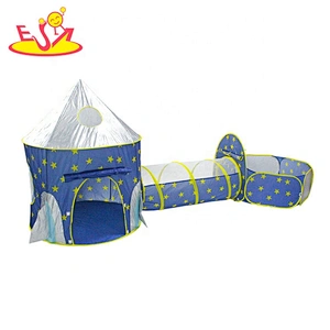 Indoor Outdoor portable folding baby princess castle pop up play tent with LED Light W08L015B