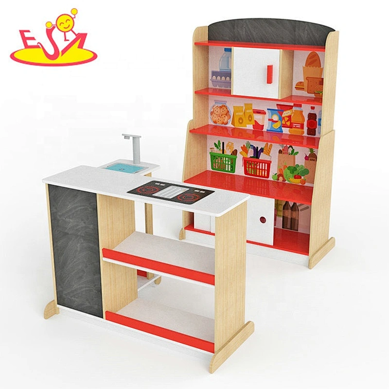 Wholesale multi grid wooden supermarket shelf used in home or kindergarten W10A116