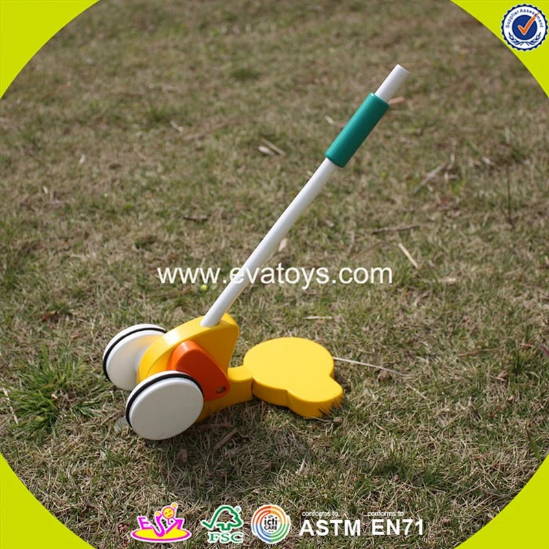 New arrived cartoon wooden animal car pull toy for kids W05A031