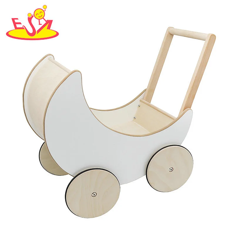 New design preschool wooden push baby walker toy for kids W16E112