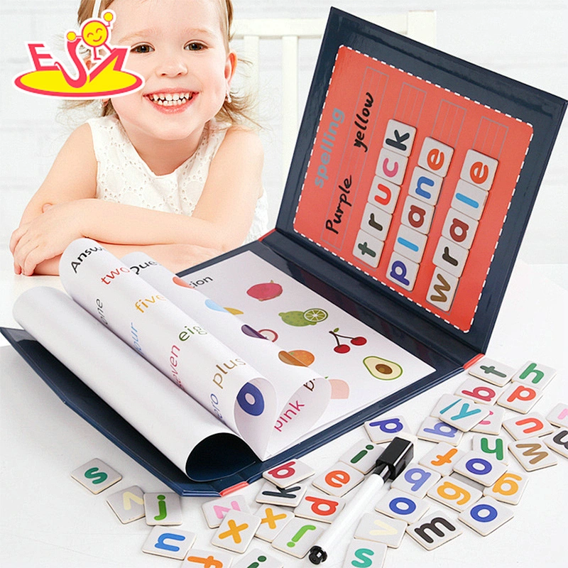 2021 Most popular preschool wooden learning book toy for children W12E106