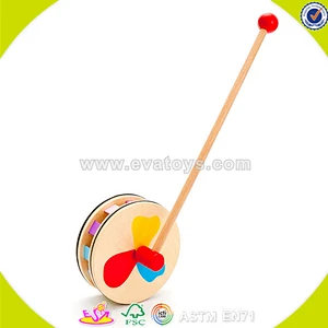 New arrived cartoon wooden animal car pull toy for kids W05A031