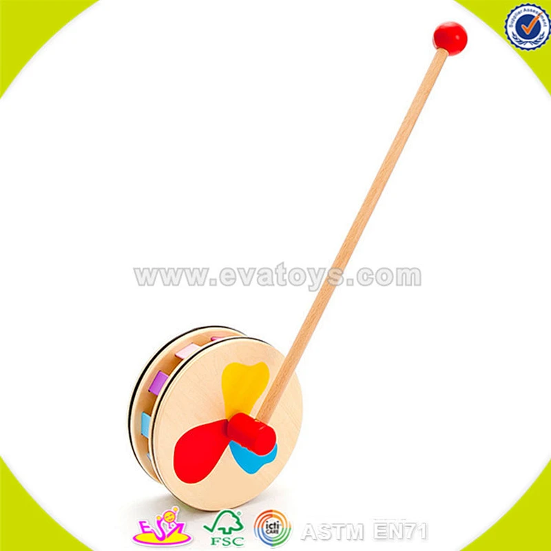 New arrived cartoon wooden animal car pull toy for kids W05A031