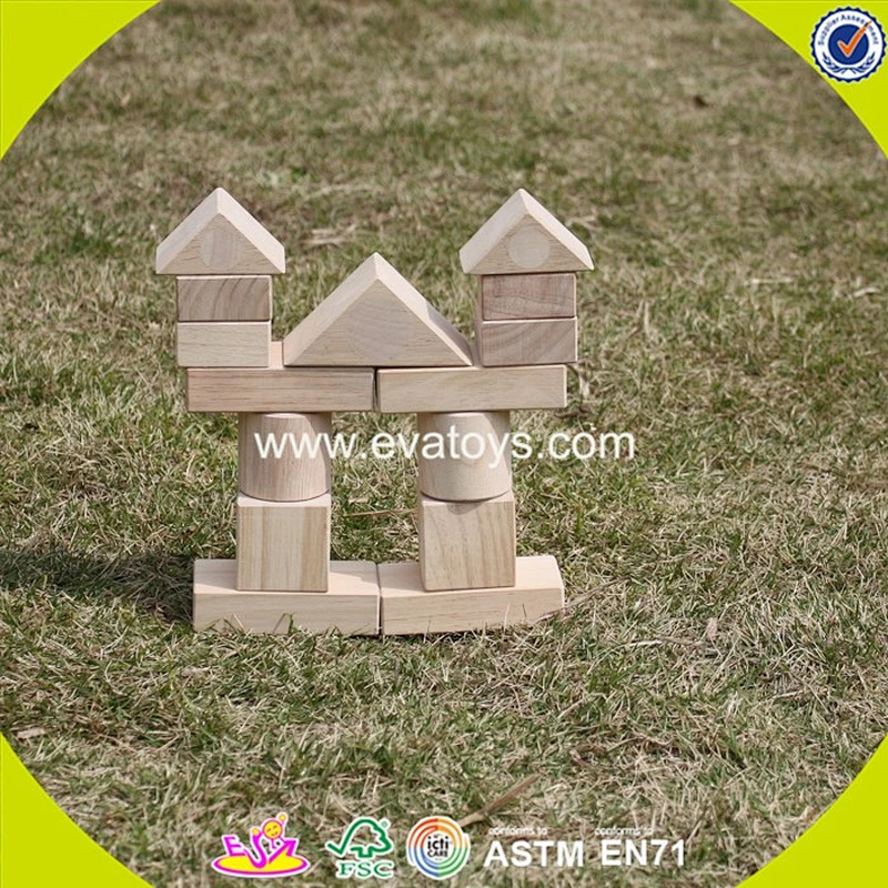 Most popular wooden blocks building stacking toys for kids W13A255