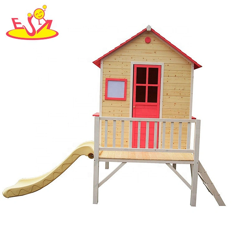 High grade simulation outdoor wooden house toys for kids garden playing W01D079A