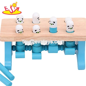High quality funny wooden baby hammer toy for wholesale W11G083