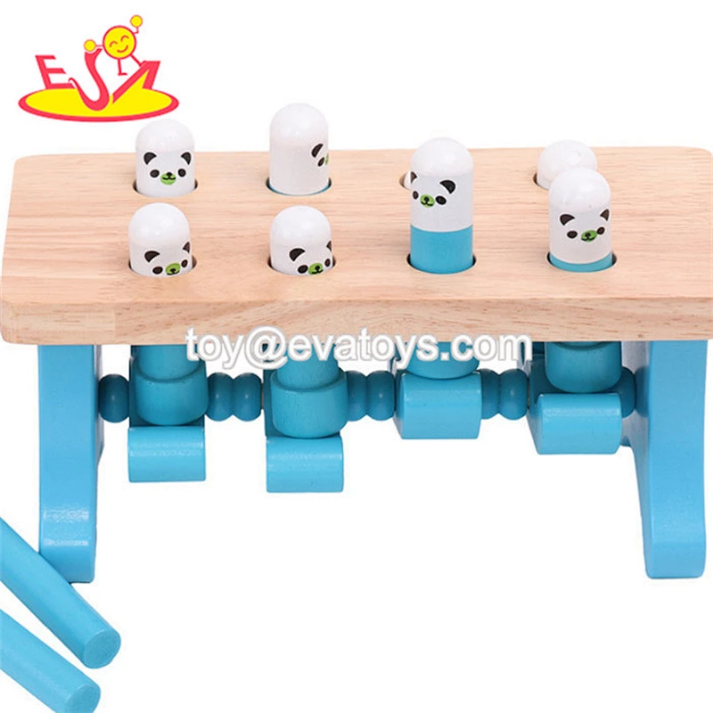 High quality funny wooden baby hammer toy for wholesale W11G083