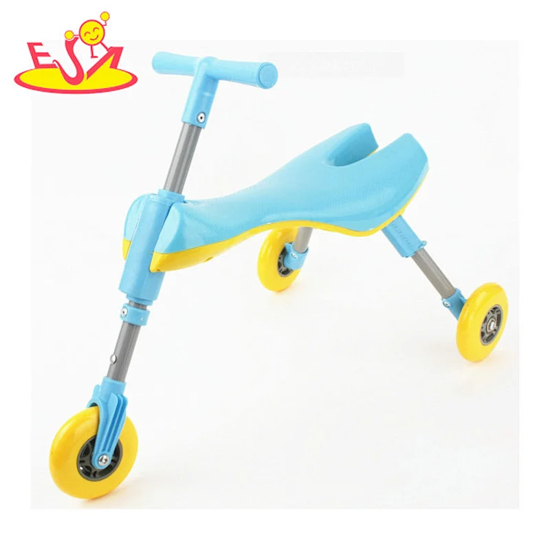 High quality preschool foldable wooden tricycle bike for kids W16A040B