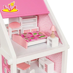 High grade simulation mIni doll house wooden house toy for girls W06A319