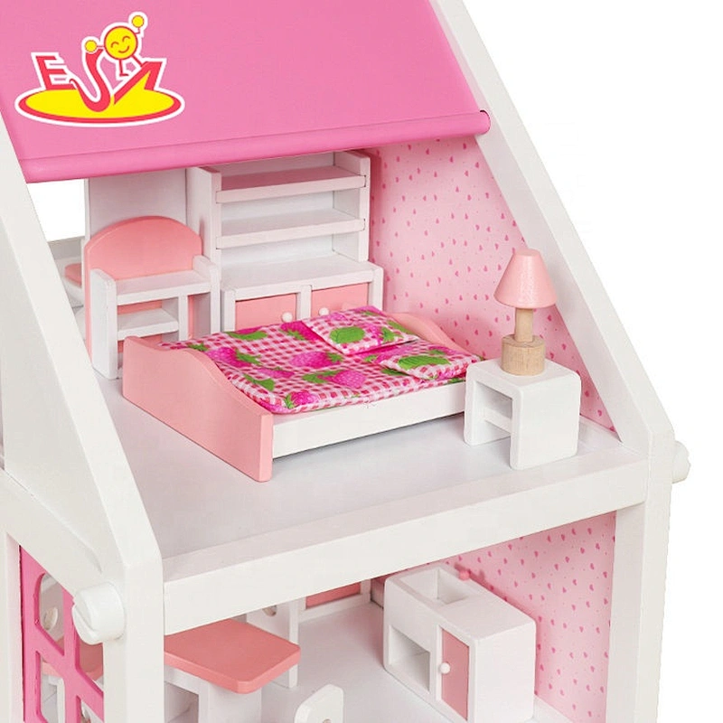 High grade simulation mIni doll house wooden house toy for girls W06A319