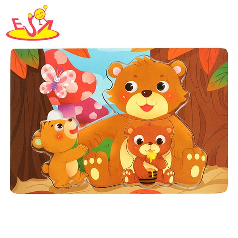Wooden Coloring graffiti shape puzzle W14D217