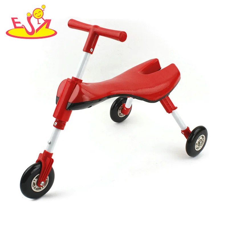 High quality preschool foldable wooden tricycle bike for kids W16A040B