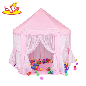 Indoor Outdoor portable folding baby princess castle pop up play tent with LED Light W08L015B