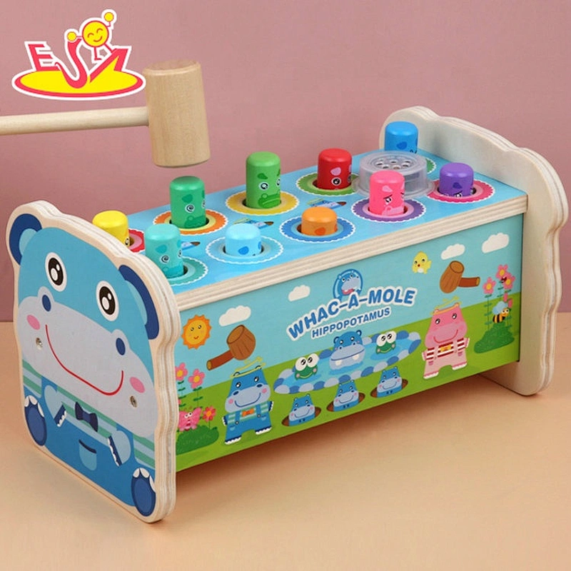 Hot sale wooden instrument beat toys with music W11G076B