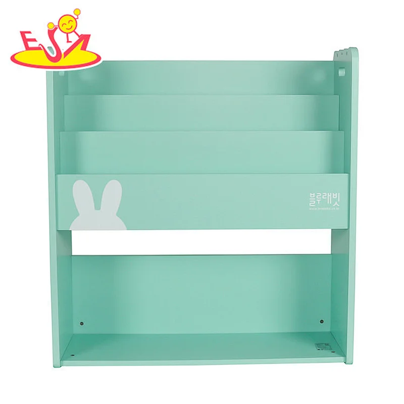 2021 New released green wooden storage shelf wooden kitchen wall shelf W08C319