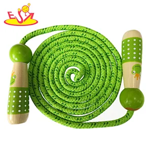 2020  kids jump hand rope skipping for Best quality speed wooden wholesale W01A364