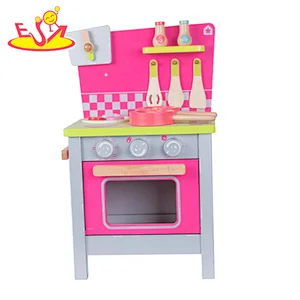 Customize preschool wooden kitchen set toys for kids W10C510