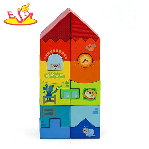 Solid wood hot sale Wooden building blocks W13A240
