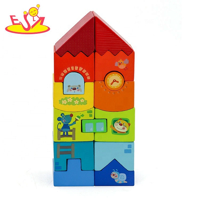 Solid wood hot sale Wooden building blocks W13A240