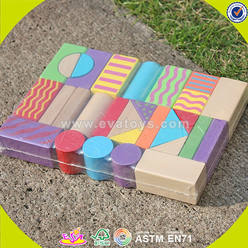 wholesale cheap educational wooden blocks toys for children W13A066