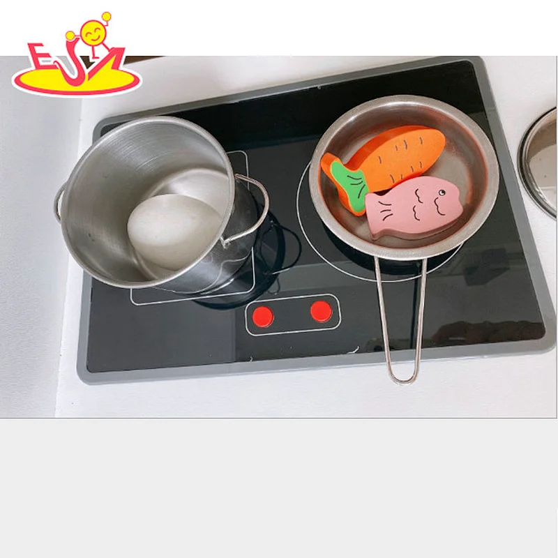 Hot sale Solid wood wooden kitchen for children  W10C616