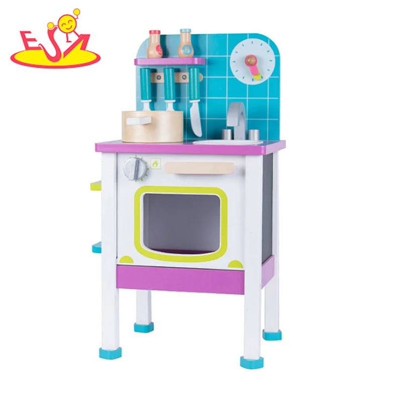 Customize preschool wooden kitchen set toys for kids W10C510