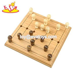 High quality wooden 3 in 1 ejection chess for kids W11A131