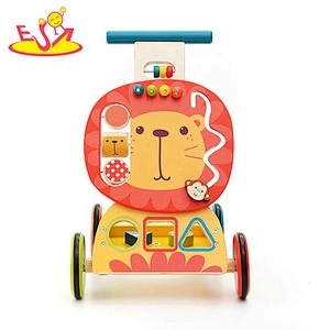 2021 New hottest  Wholesale wooden baby push walker multi-function wooden baby push walker for sale W16E160