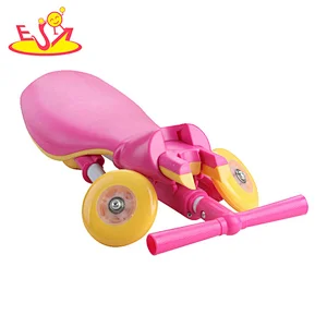 Most popular eduacational foldable wooden tricycle bike for kids W16A040