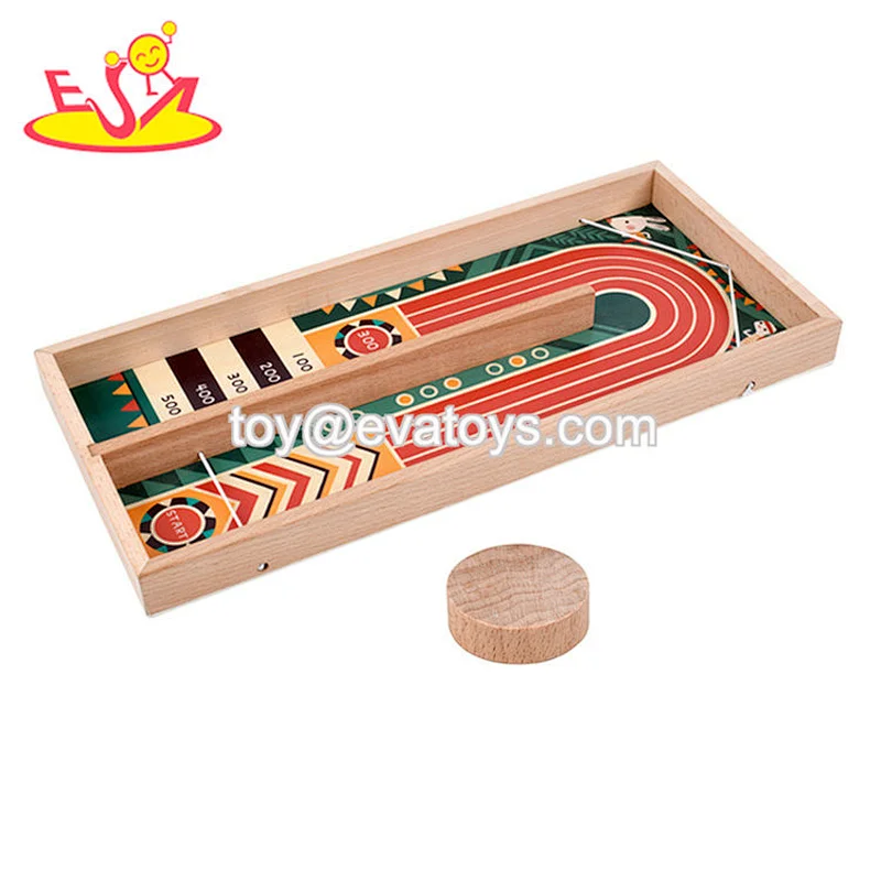 Wholesale wooden 2 in 1 ejection chesss for kids W11A132