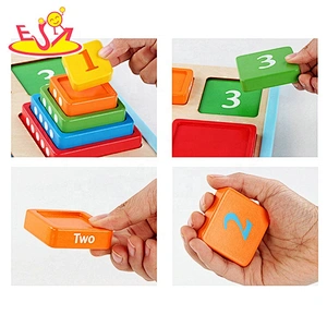 Handmade Shape matching blocks toys for children W13E146