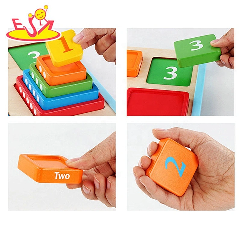 Handmade Shape matching blocks toys for children W13E146