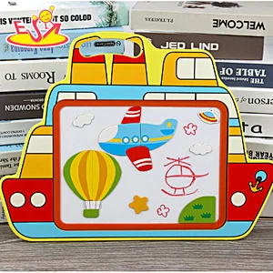 2021 Crative educational wooden magnet puzzle toy for kids W14J026